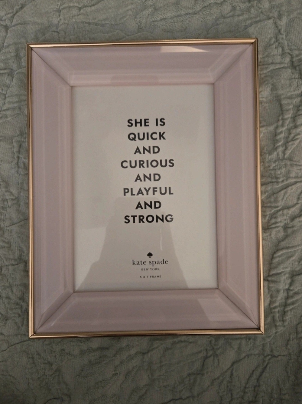 kate spade Pink and Gold Decorative 5x7 Picture Frame